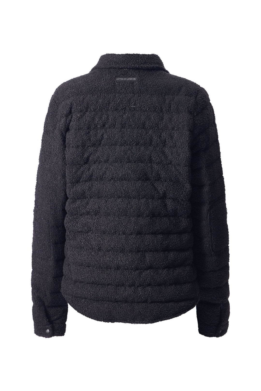 The Harrow Bouclé | Down Shirt | Midnight Black - Cotes of London