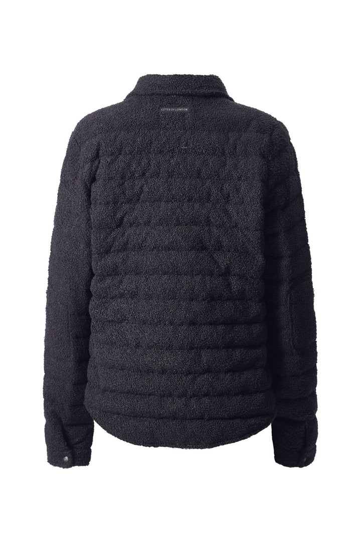 The Harrow Bouclé | Down Shirt | Midnight Black - Cotes of London
