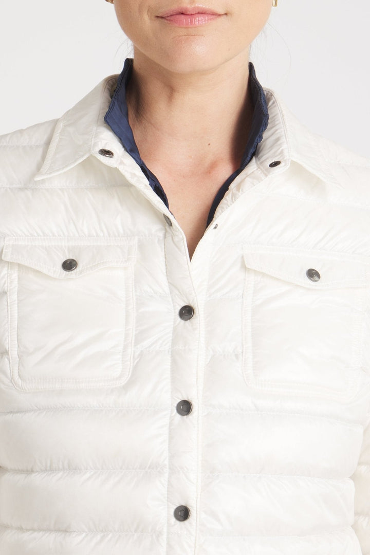 The Harrow Royale | Down Shirt | Ivory - Cotes of London