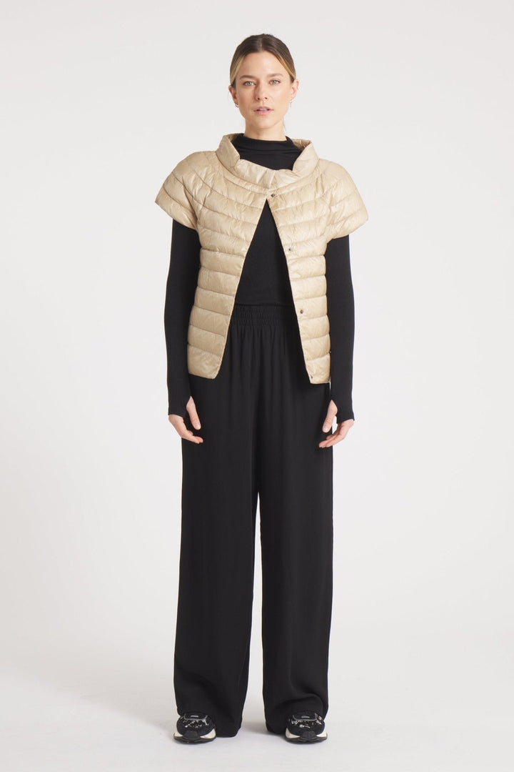 The St Barts | Down Vest | Taupe - Cotes of London